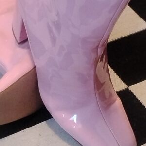 Steve Madden Glossy Pink Heeled Boots